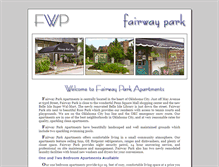 Tablet Screenshot of fairwayparkapt.com